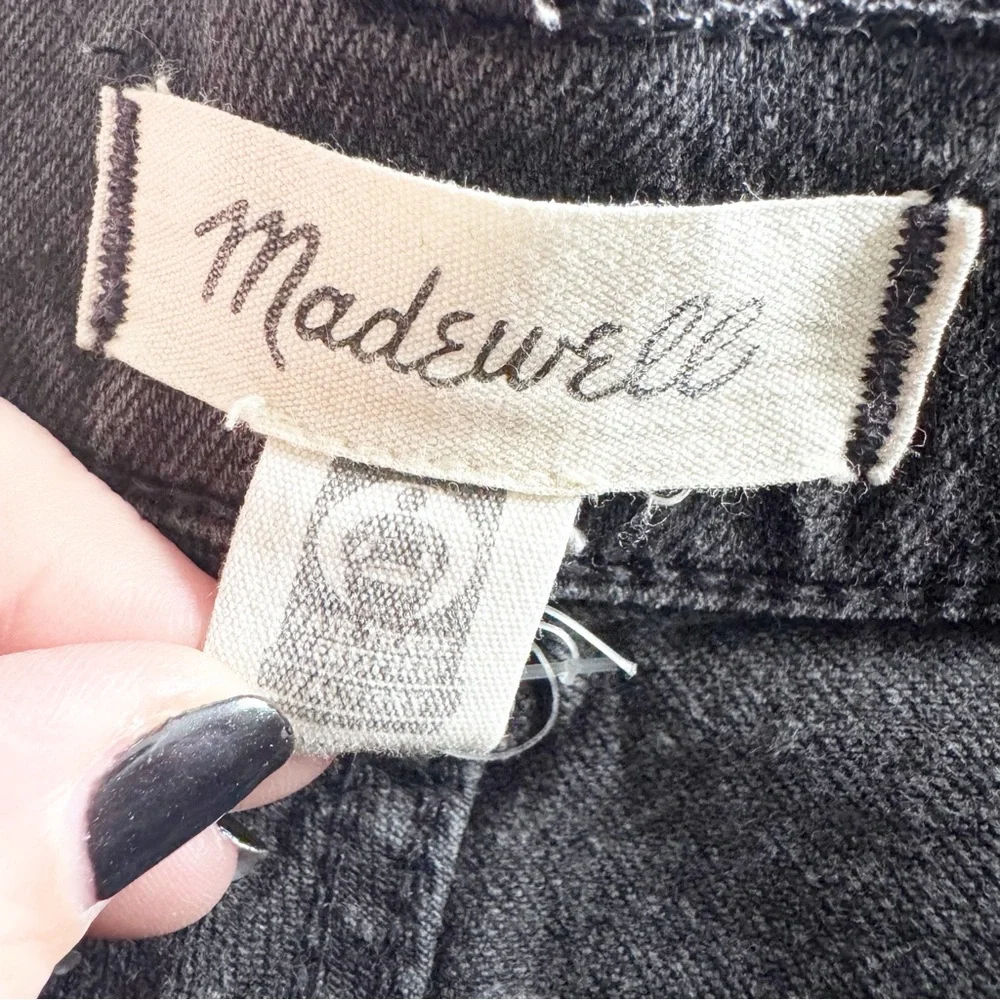 Madewell 90”s Straight Leg Classic Black Denim Jeans - Picture 8 of 12